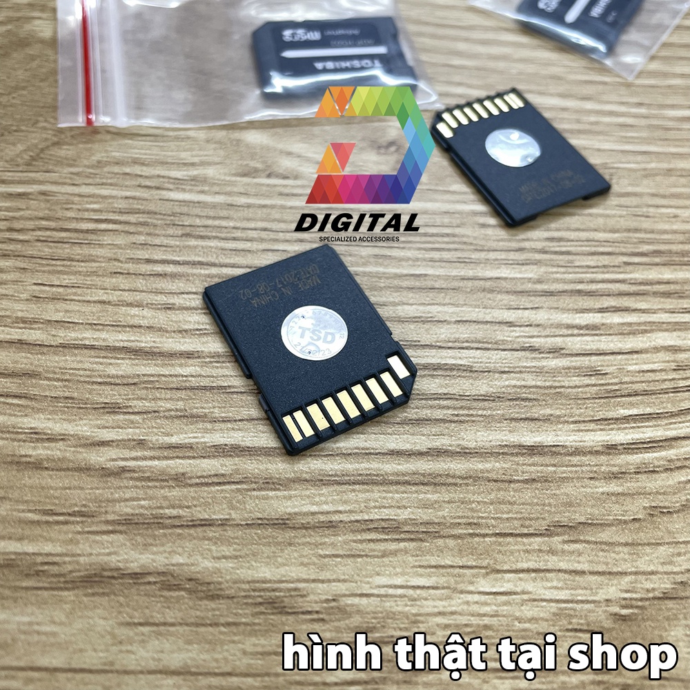 Adapter Thẻ Nhớ Toshiba Chuyển Đổi Thẻ Nhớ Micro SD Sang Thẻ Nhớ SD Chính Hãng