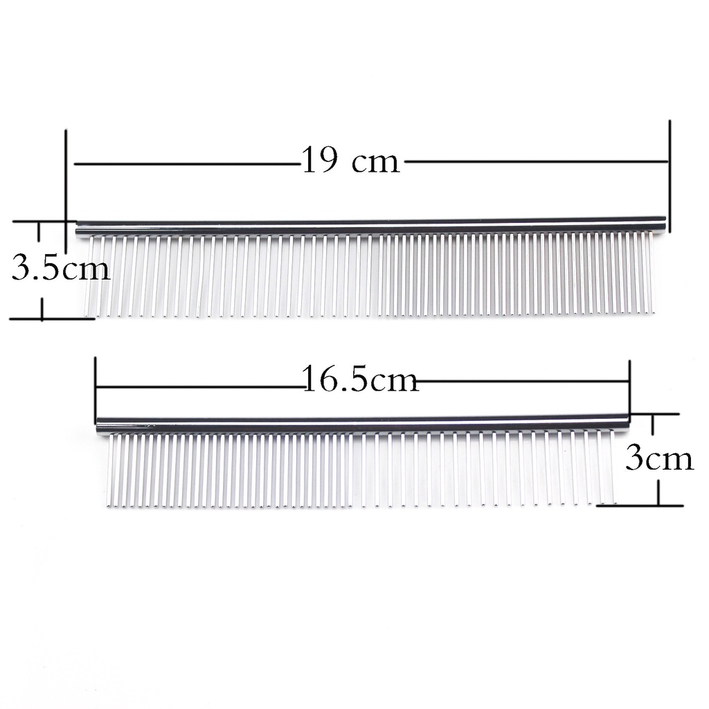 Lược inox chải lông chó mèo- loại bỏ lông rụng
