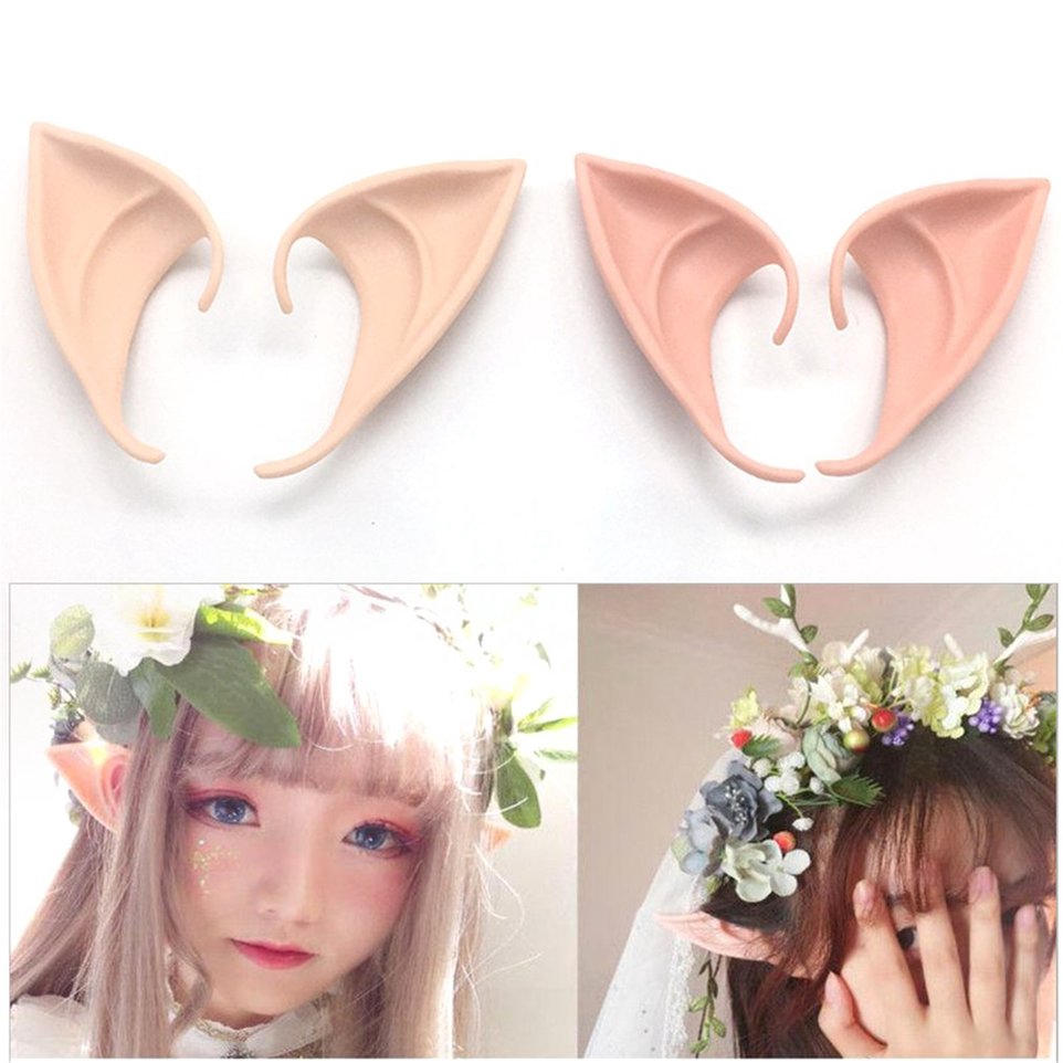 ╭┄Dear、Angel Elf Ears Soft False Ears Halloween Party Cosplay Accessories