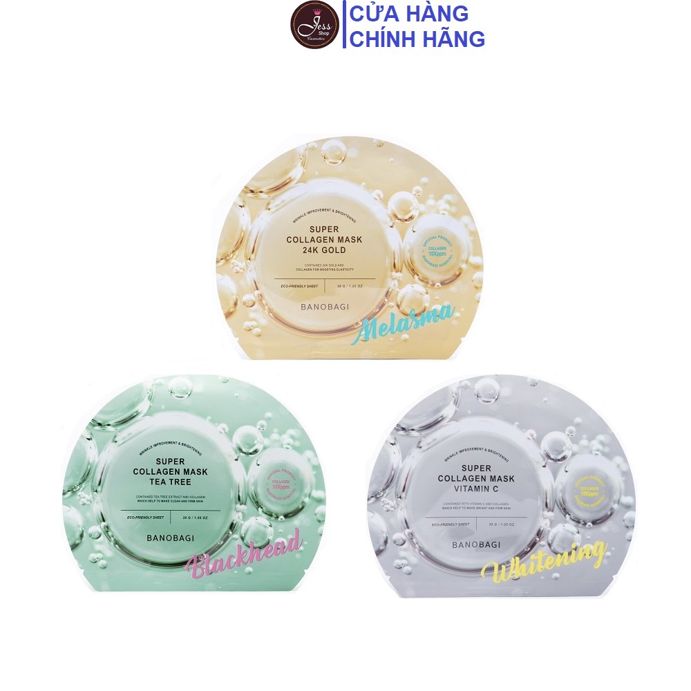 1 Miếng Mặt Nạ Giấy BANOBAGI Super Collagen Mask 30g