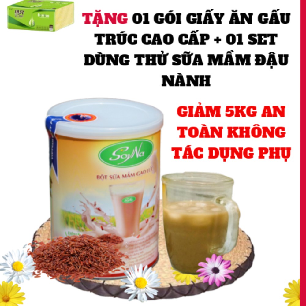 Sữa mầm gạo lứt-SỮA GIẢM CÂN SoyNa có đường cỏ ngọt cho người ăn kiêng,tiểu đường 400GR .Đã Kiểm Định Chất Lượng AnToàn.
