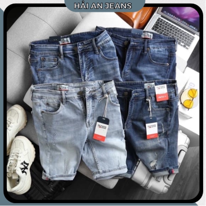 Quần short nam cao cấp jean co giãn nhiều màu