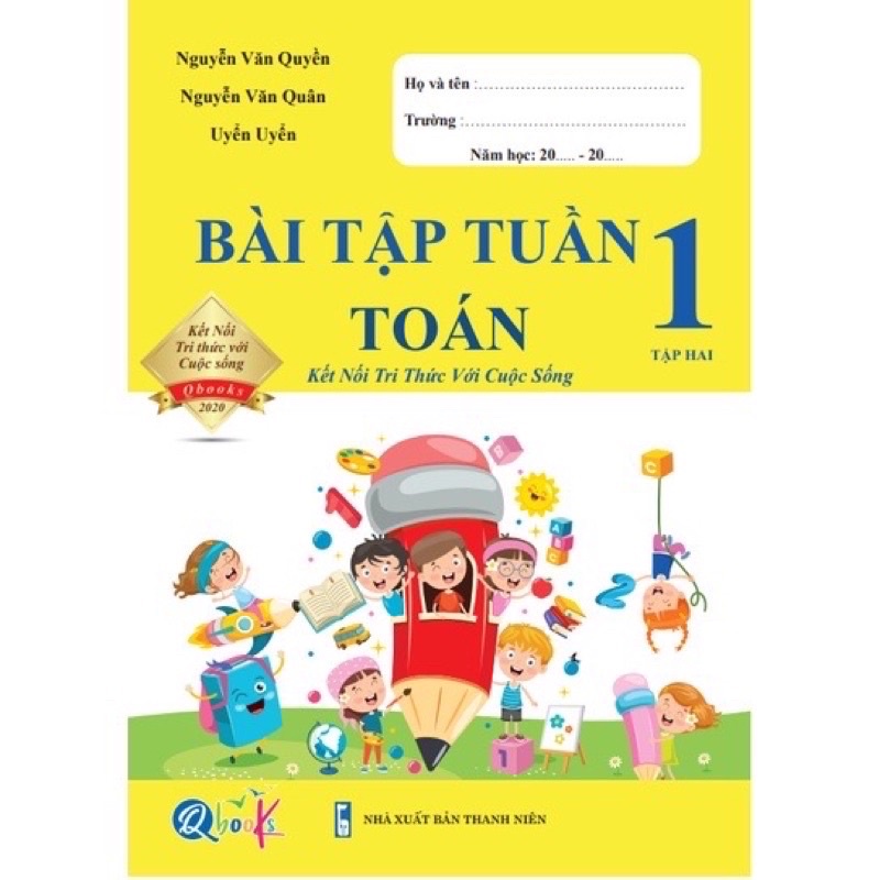Sách - Combo Bài Tập Tuần Toán và Tiếng Việt 1 - Kết nối tri thức với cuộc sống -Tập (2 cuốn)