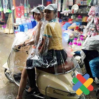 ÁO MƯA 2 ĐẦU TRONG SUỐT TIỆN LỢI