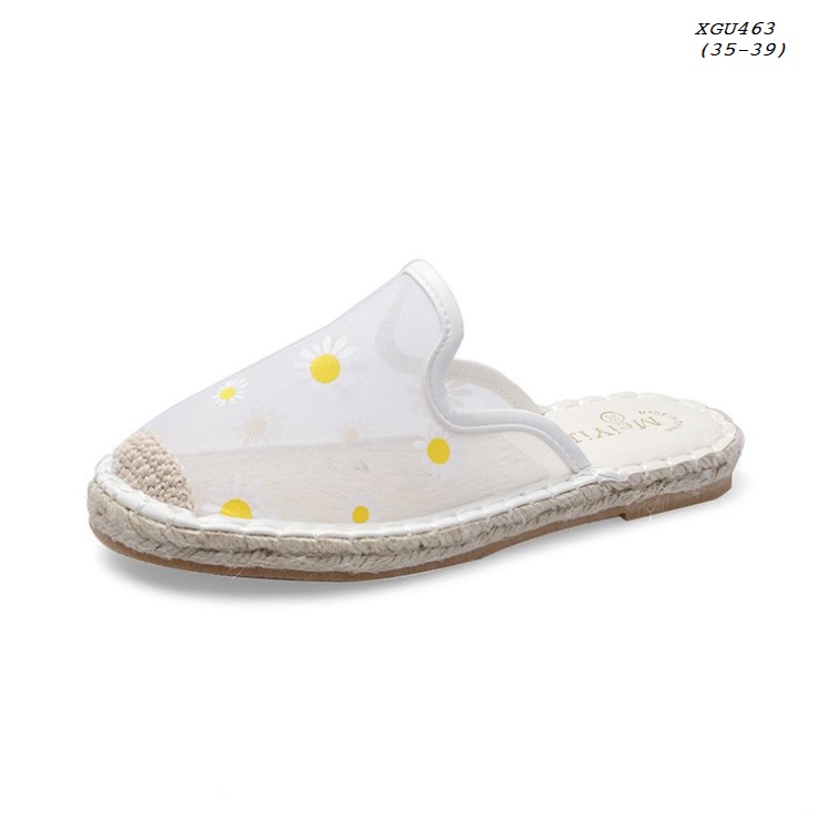 XGU463 XẢ HÀNG Sục lưới hoa nhẹ nhàng bánh bèo (MÀU TRẮNG SIZE 36)