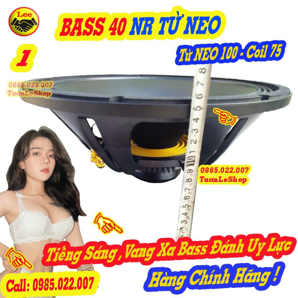 LOA BASS 40 NR TỪ NEO COIL 75 HÀNG CHÍNH HÃNG– LOA RỜI BASS 4 TẤC -  GIÁ 1 CHIẾC LOA NHẬP KHẨU CAO CẤP