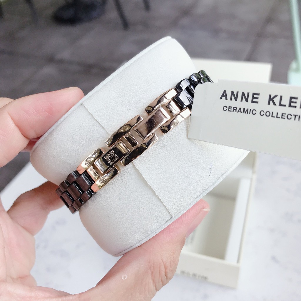 Đồng hồ Nữ (CHÍNH HÃNG) Anne Klein AK/3164BKRG Ceramic đen