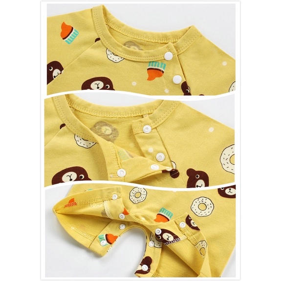 Bodysuit bé gái Body sơ sinh Body đùi bé trai Quảng Châu Bộ liền thân cho bé