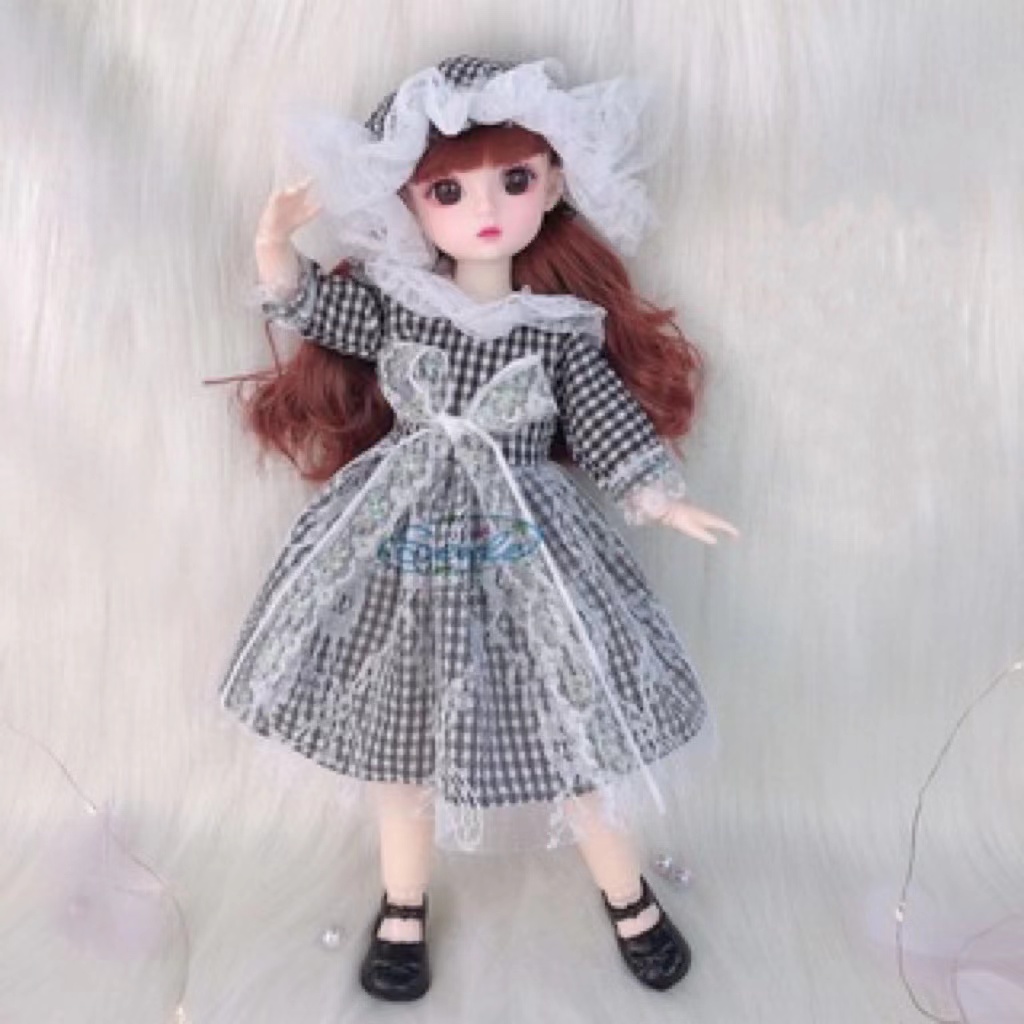 Búp bê đồ chơi 3D 30cm đáng yêu xinh xắn dành cho bé gái