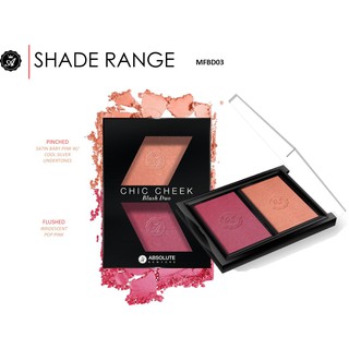Bảng Phấn Má Hồng 2 Màu Absolute NewYork Chic Cheek Blush Duo
