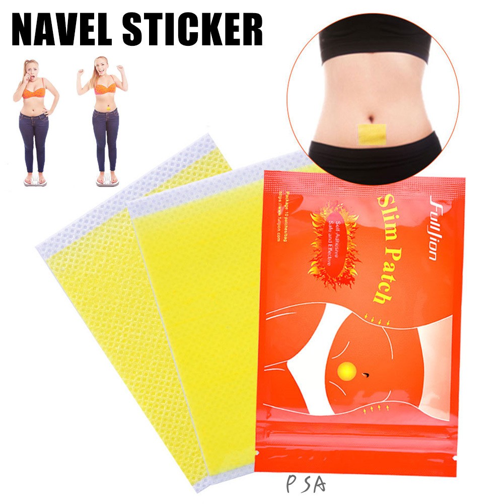 10Pcs Weight Loss Stickers Patch Slimming Stickers Slim Patch Navel Patch Anti Cellulite Fat Patch