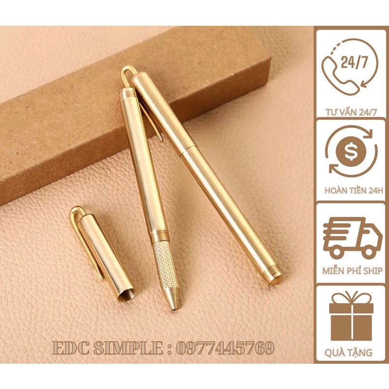 Bút viết bằng đồng thau thiết kế độc lạ đẳng cấp