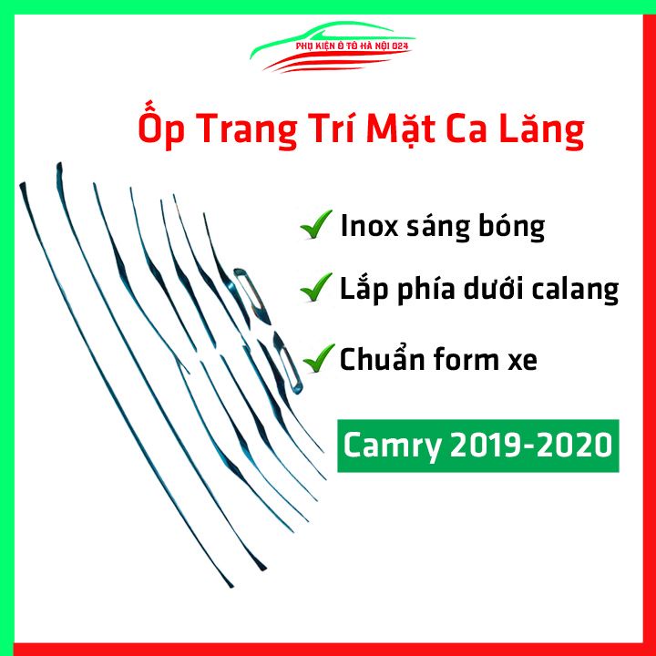 Ốp trang trí mặt ca lăng, calang Camry 2019-2020 ốp phía dưới trang trí làm đẹp xe