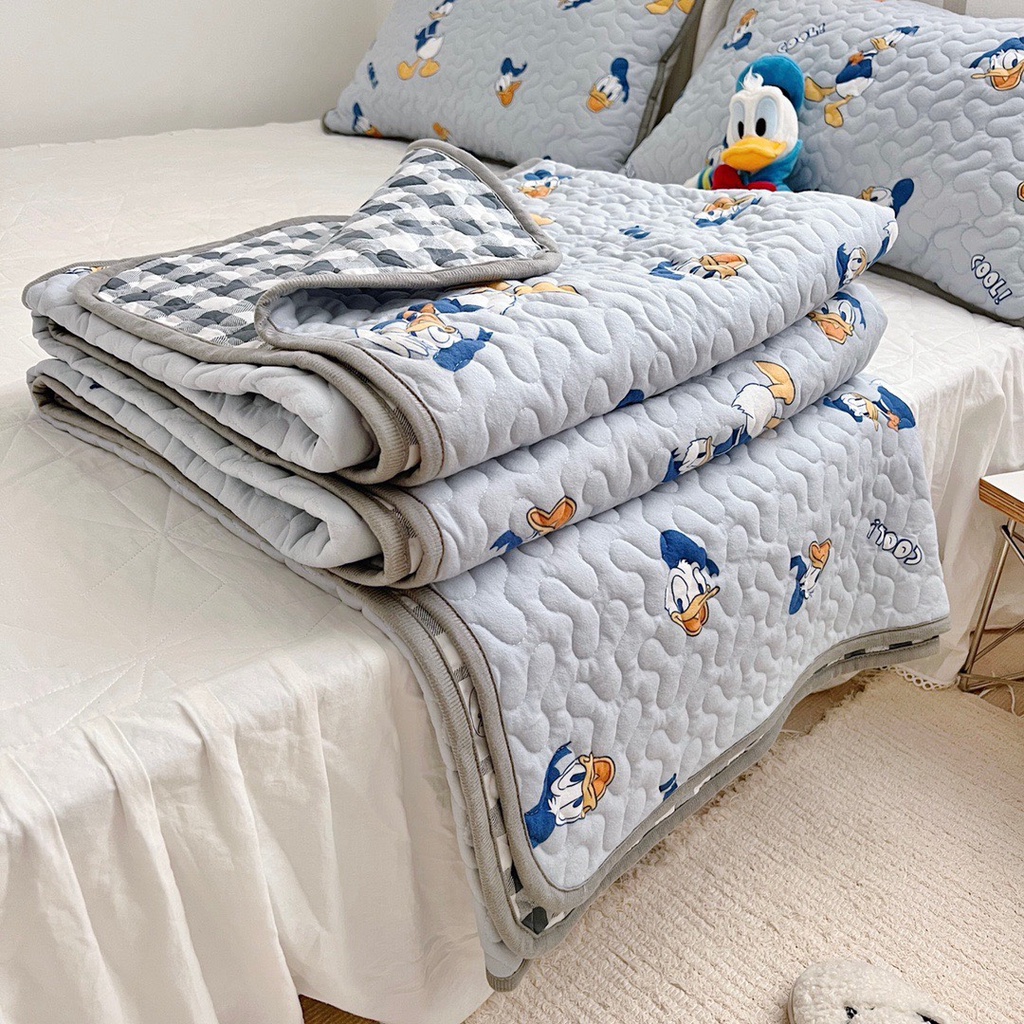 Tấm trải phủ ga giường kèm 2 vỏ gối 𝑫𝑰𝑺𝑵𝑬𝒀 siêu đẹp, Chất nỉ nhung tuyết dùng 4 mùa mẫu mới nhất 2022 SHOP VŨ THỊ THƠM