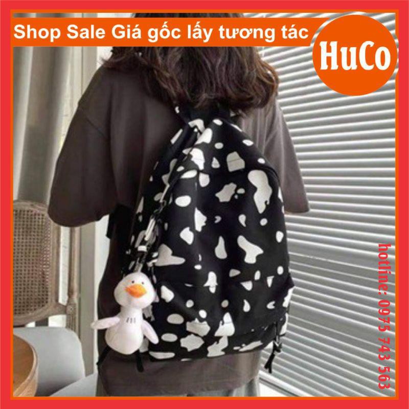 [HÀNG SẴN] TÚI BALO BÒ SỮA cute form chuẩn ảnh ulzzang nam nữ dùng đi chơi đi học phụ kiện unisex chất vải thô mềm