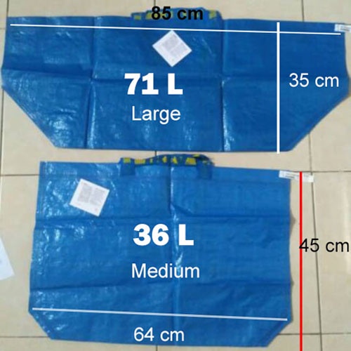 Túi dứa đựng đồ chuyển nhà đa năng Frakta IKEA loại 36L