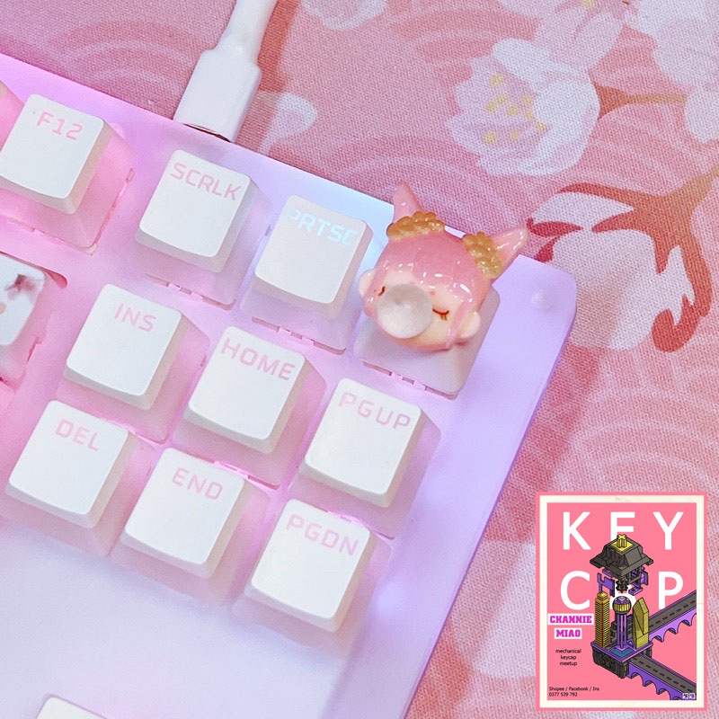 Keycap lẻ bàn phím cơ đẹp Cô gái