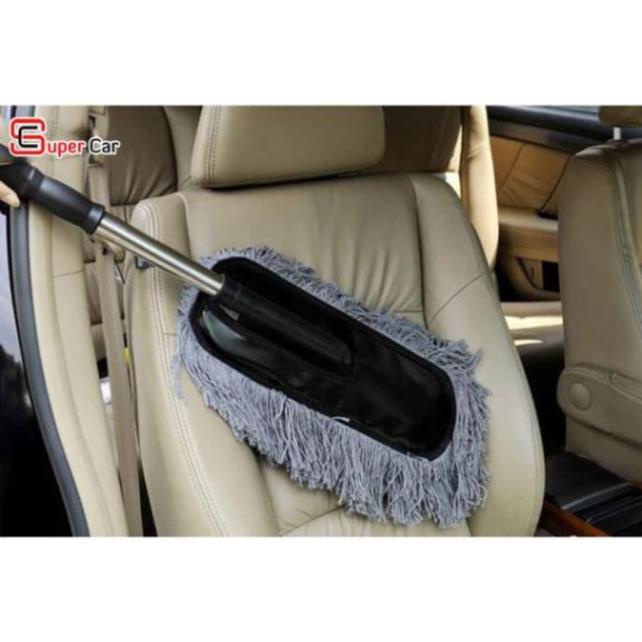 . Chổi nano⚡️LAU SIÊU SACH⚡️ lau rửa xe ô tô chuyên dụng - cán kéo dài,sợi lông siêu min,lau siêu sạch