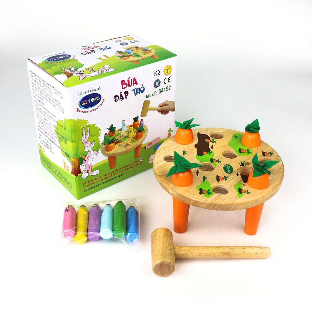 Búa đập thỏ Winwintoys Việt Nam - Đồ chơi gỗ trí tuệ và giải trí cho bé