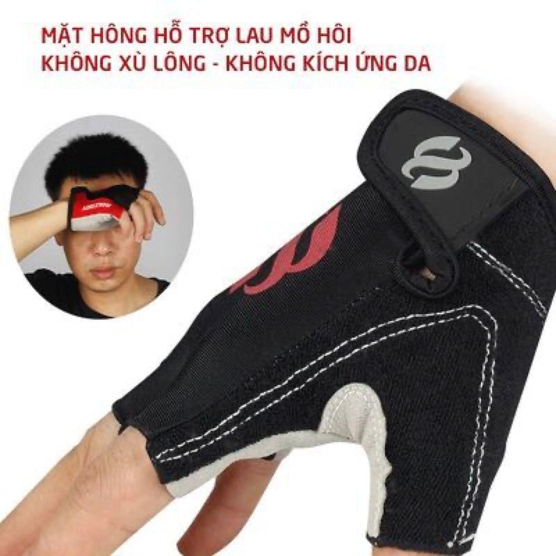 Găng tay xe đạp nửa ngón Bikeboy SBR01