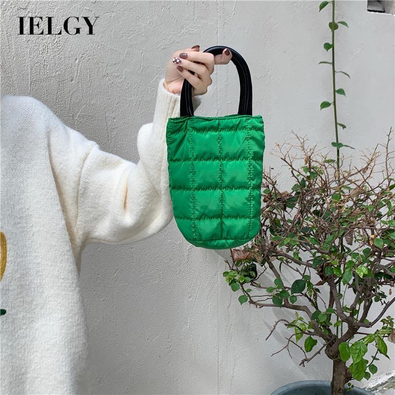 Túi đeo chéo IELGY họa tiết gân sọc nhiều màu sắc tùy chọn mini xinh xắn thời trang