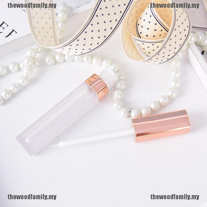 (hàng Mới Về) Lọ Rỗng Đựng Mascara Dung Tích 5ml Màu Vàng Hồng