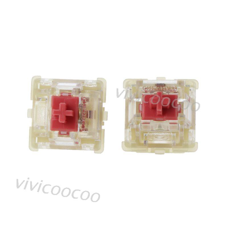 VIVI 2Pcs Cherry RGB mute red axis keyboard switch axis