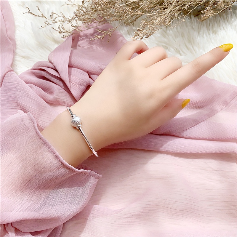 Lắc Tay Nữ Bạc s925 Hàn Quốc Mẫu Thanh Lịch LBN008, Vòng Tay Bạc Cho Nữ Thời Trang, Sành Điệu, Cao Cấp