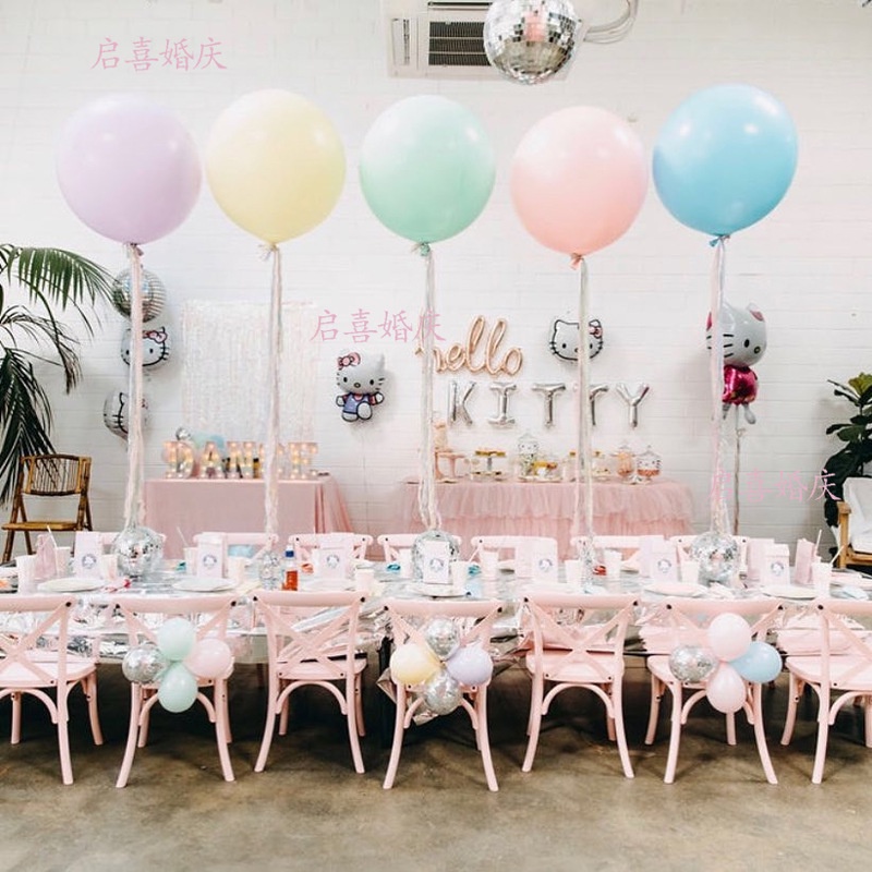 Bóng Jumbo Tròn Size 18/24/36 Inch Các Màu Trang Trí Sinh Nhật Party - K108