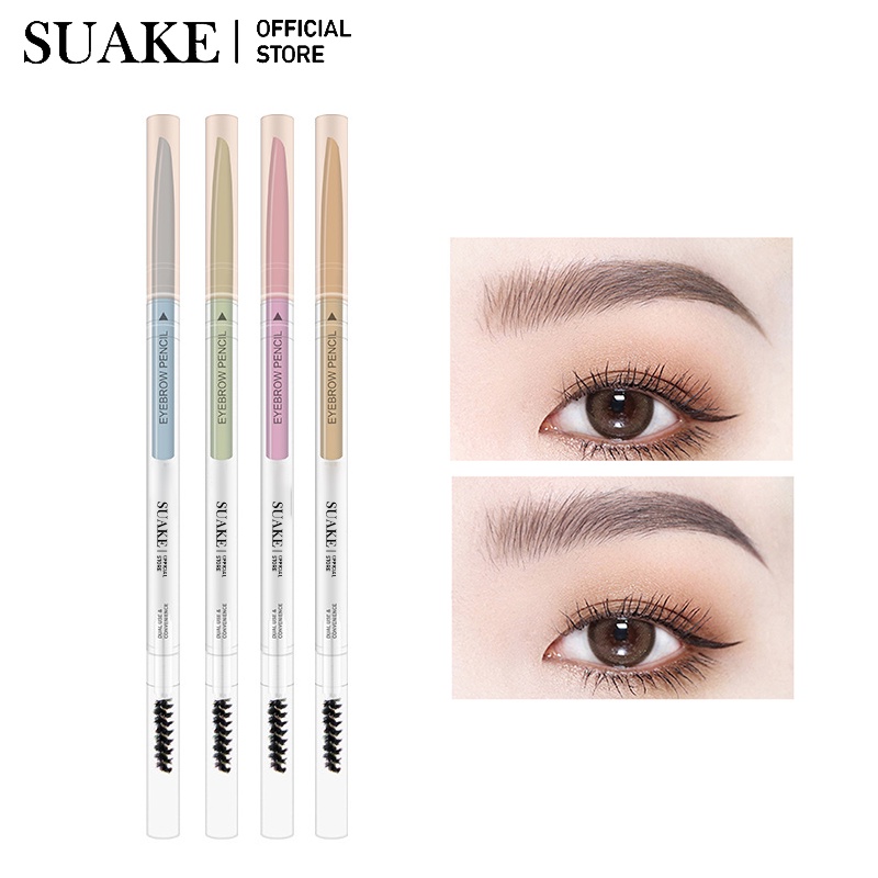 Chì kẻ mày SUAKE 4 màu lâu trôi đầu kép 0.1g