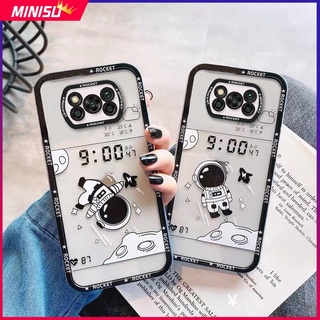 Ốp Điện Thoại Silicon Mềm Họa Tiết Phi Hành Gia Hoạt Hình Cho Xiaomi Poco X3 Pro NFC GT M3 F3 Mi 11 11T 10T Pro 11Lite