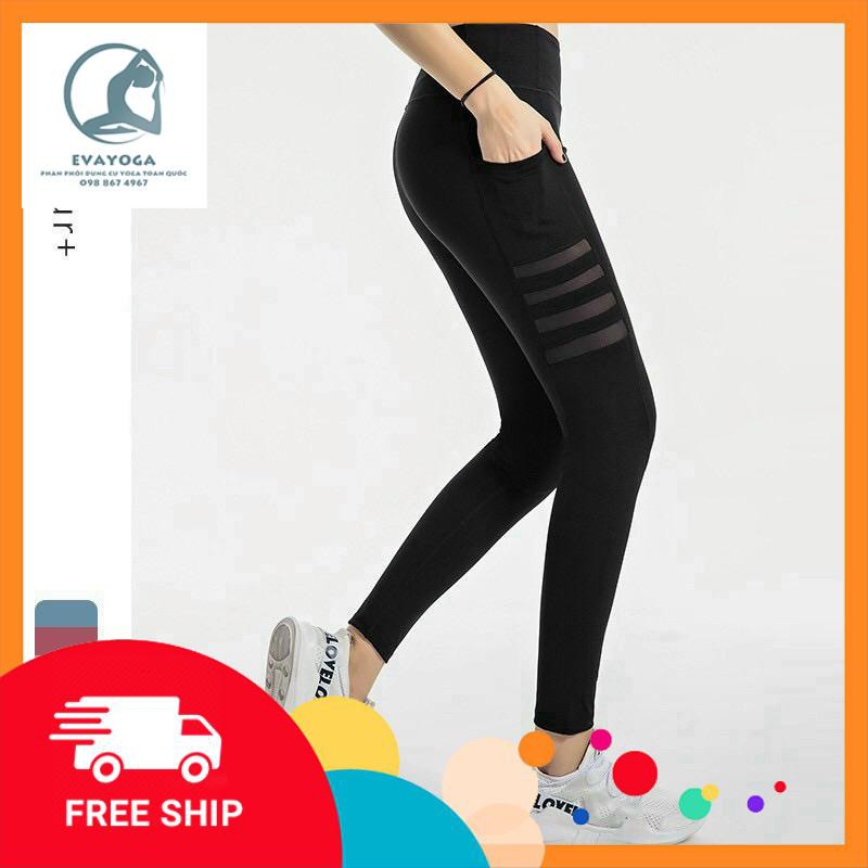 quần dài phối lưới tập thể thao