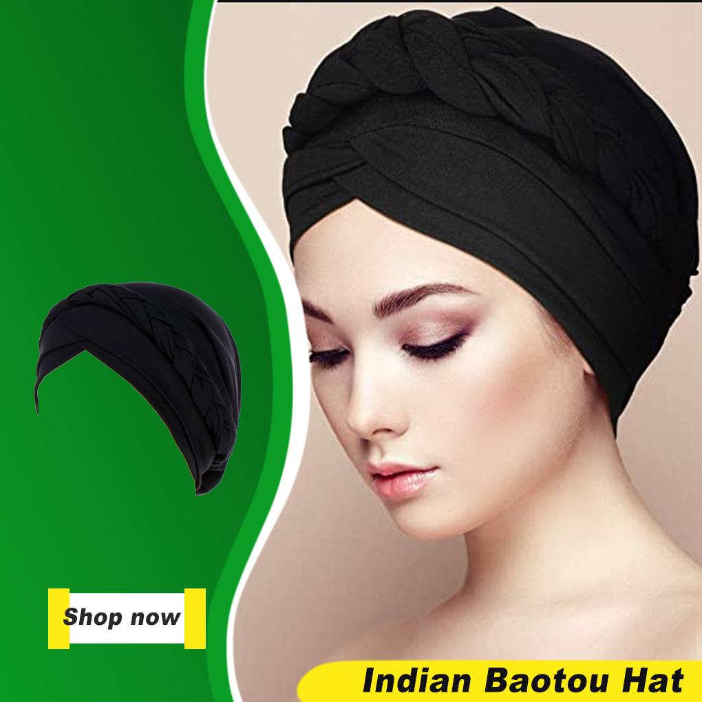Khăn Trùm Đầu Polyester Màu Trơn Thoáng Khí Thoải Mái Cho Nữ