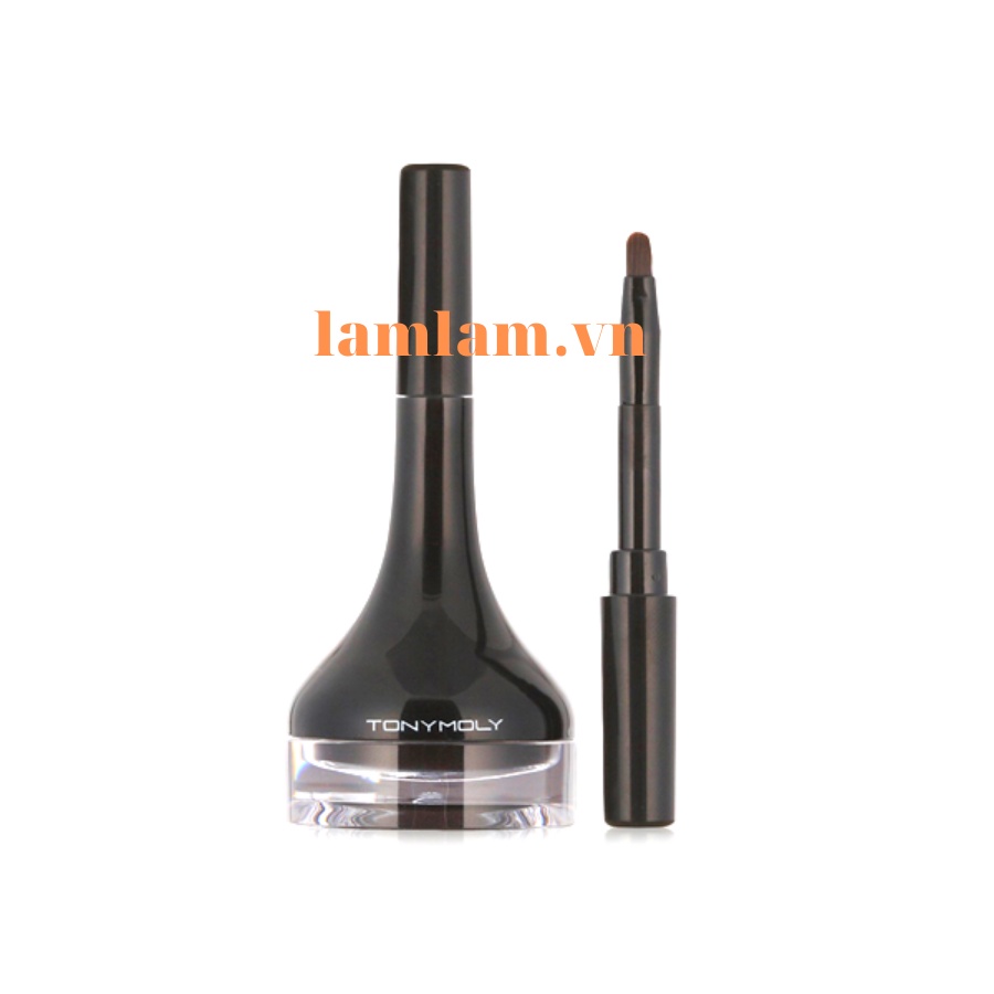 Kẻ Mắt Tonymoly Kèm Cọ Màu Nâu Gel Eyeliner 02 Brown - Cọ Kẻ Mắt Nước Tonymoly Màu Nâu Brown