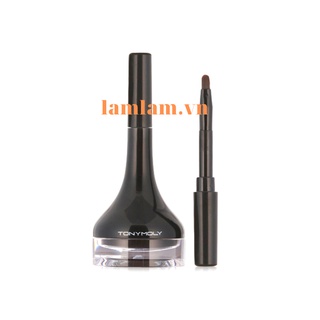 Kẻ mắt tonymoly kèm cọ màu nâu gel eyeliner 02 brown - cọ kẻ mắt nước tonymoly màu nâu brown