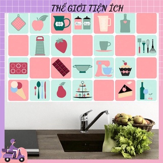 Giấy dán tường nhà bếp, miếng dán bếp chống bắn dầu mỡ, chịu nhiệt cao 2459 shop THẾ GIỚI TIỆN ÍCH88