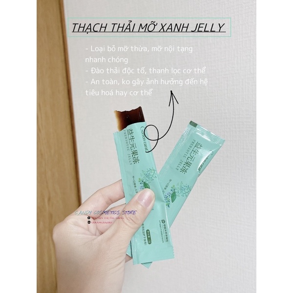 Thạch Thải Mỡ Trang Nemo, Thạch Giảm Cân Xanh Jelly - Hộp 10 Gói