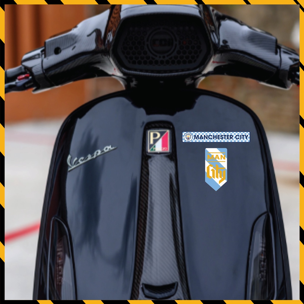 Hình Dán Sticker Manchester City Dán Tem Xe, Dán Nón, Điện Thoại, Laptop - Logo MC Chất Liệu Chống Thấm Nước, Bền Màu