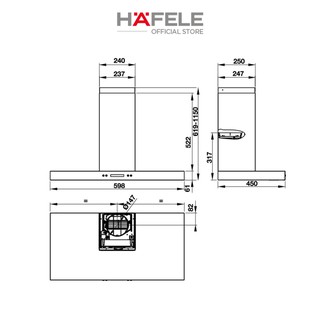 MÁY HÚT MÙI HAFELE HH-WI60B