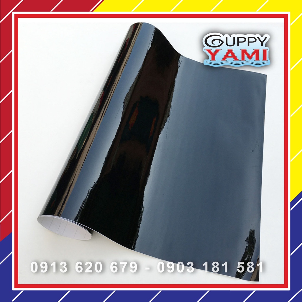 Decal Đen Bóng chuyên dùng dán xe máy, hồ cá cảnh, dán kính, trang trí siêu dính
