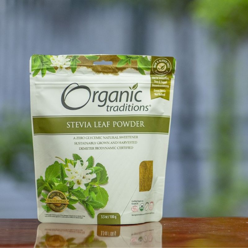 Đường Stevia hữu cơ hãng Organic Traditions 100gr