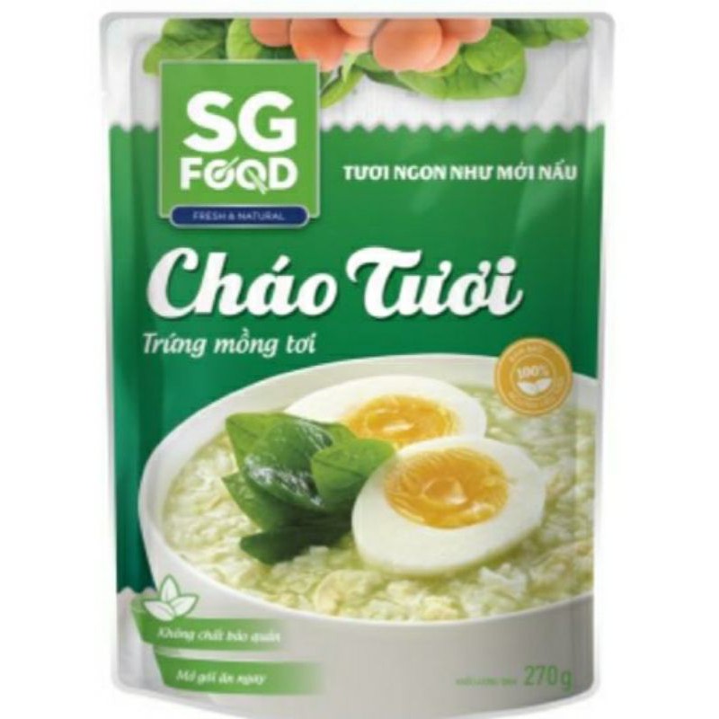 Combo 6 gói cháo tươi deli sài gòn Food 240g ( 6 vị)