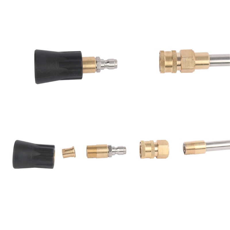 Set 2 Đầu Nối Vòi Xịt Nước Áp Suất Lớn Bằng Đồng Chống Ăn Mòn