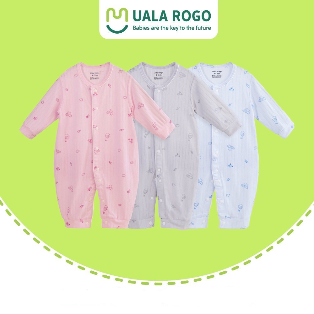 Bộ body sơ sinh modal fabric cho bé Ualarogo mã UR3622