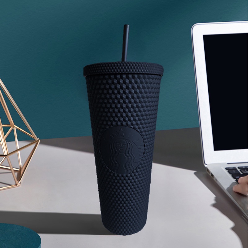 Starbucks Cốc Cà Phê Ống Hút Sầu Riêng Cốc Uống Nước Lạnh KỲ NGHỈ HÈ 710Ml/24Oz Màu Đỏ Mới.