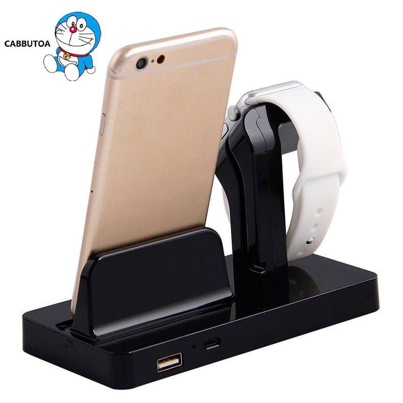 Đế Sạc 2 Trong 1 Cho Đồng Hồ Thông Minh Apple Iphone