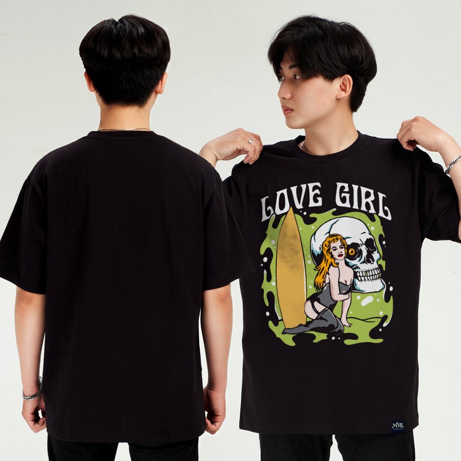 Áo thun nam phông nữ love girl phong cách hip hop big size local brand MVR BB4331