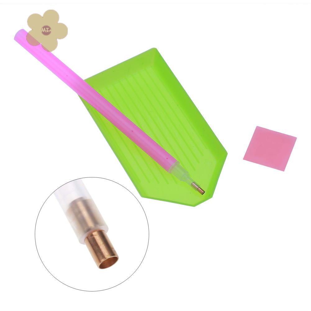 Bộ Dụng Cụ Làm Tranh Đính Đá 5D DIY Kèm Khay Đựng Đất Sét
