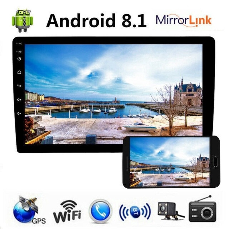 (2+16G)Universal 9 Inch 2 Din Car Radio Stereo Audio MP5 Android Player GPS Wifi Bluetooth(Balck)