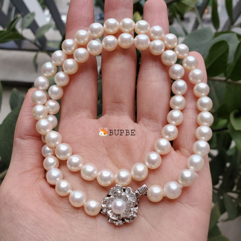 vòng cổ traii akoya 6.8li